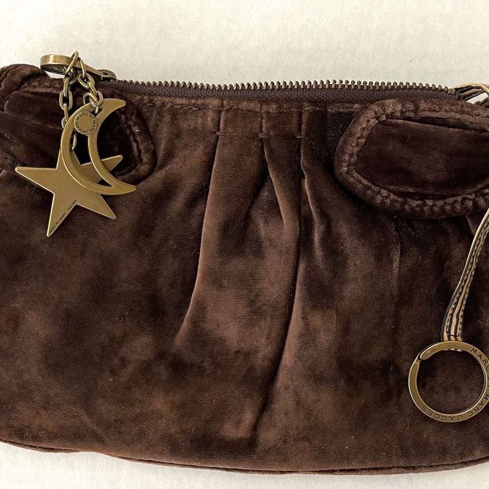 Marc by Marc Jacobs Suede Zip Clutch $695 Retail